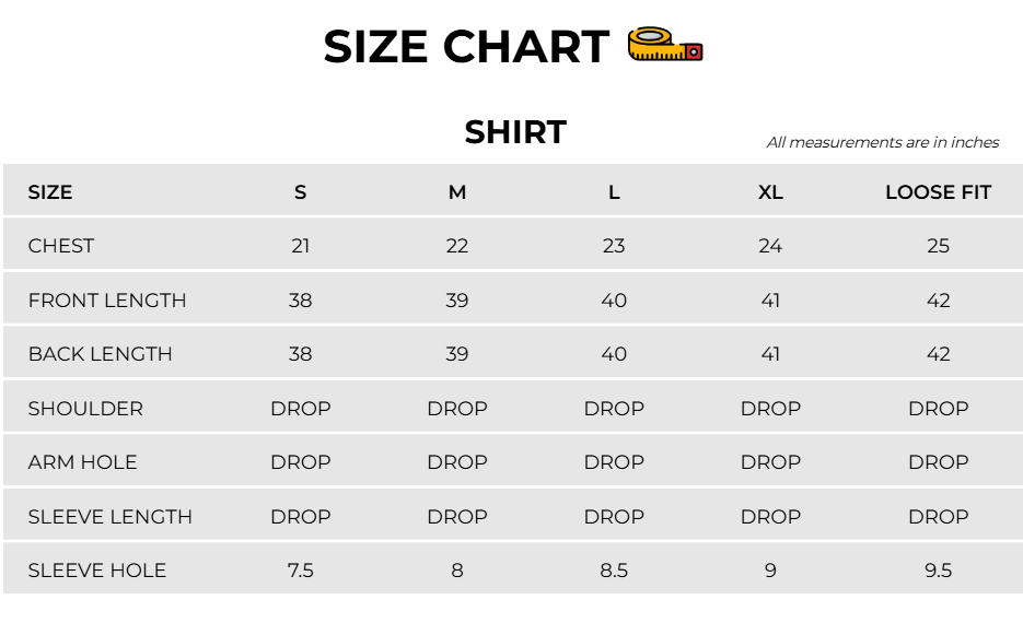 Size Chart Image