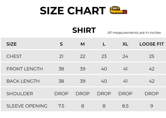 Size Chart Image