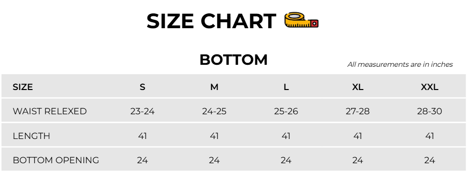 Size Chart Image