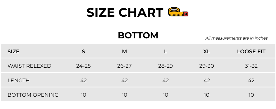 Size Chart Image