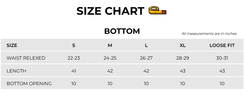 Size Chart Image