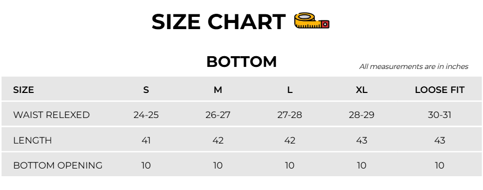 Size Chart Image
