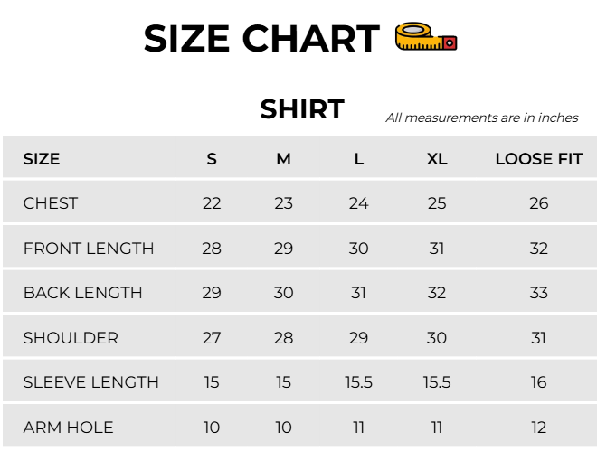 Size Chart Image