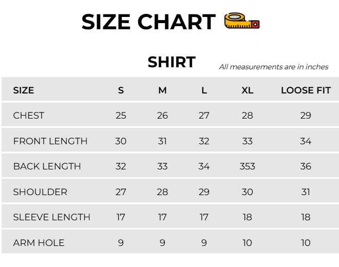 Size Chart Image