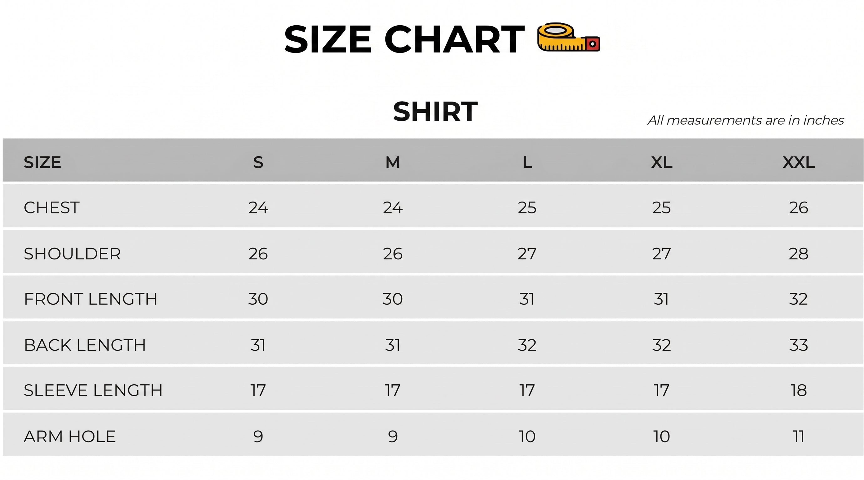 Size Chart Image