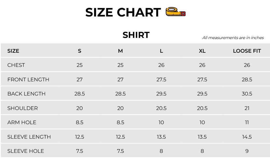 Size Chart Image