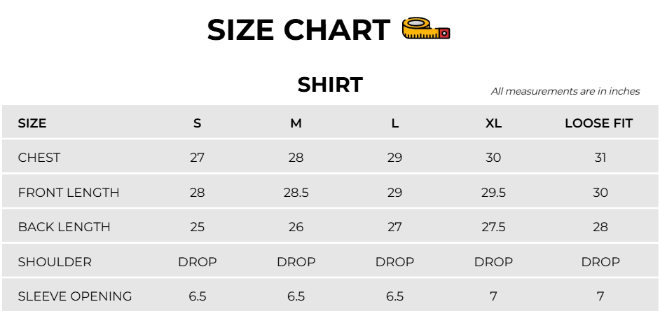 Size Chart Image