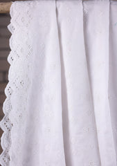Embroidered Lawn Summer Shawl D#65 - White 1
