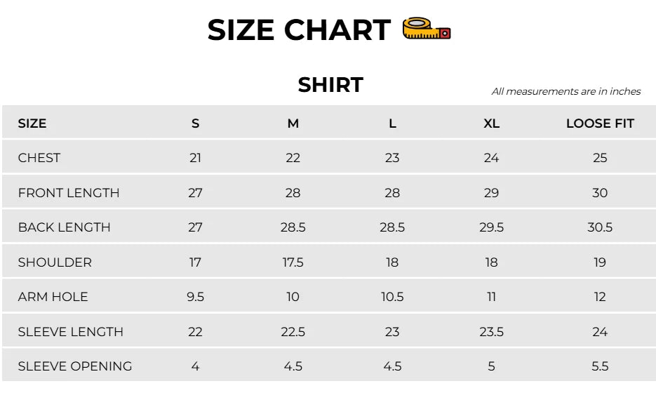 Size Chart Image