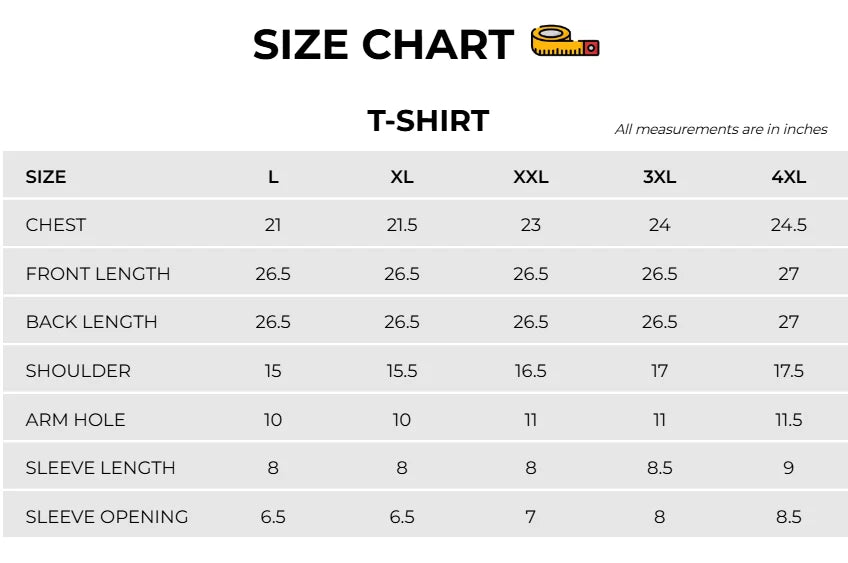 Size Chart Image
