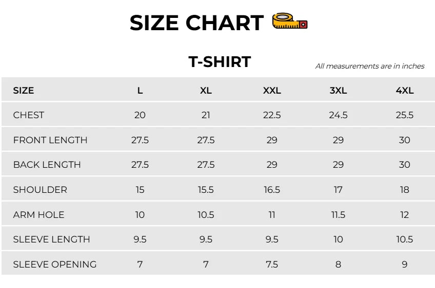 Size Chart Image