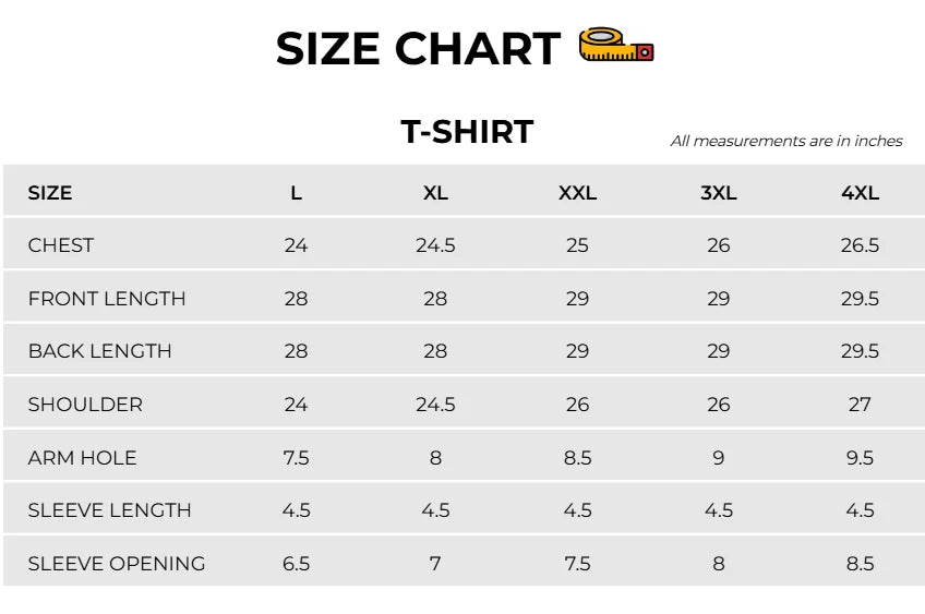Size Chart Image