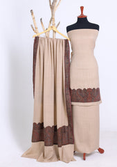 Winter - Riwaj - Pashmina Jamawar Suit - Patch Work - D#13 - Multi