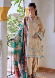 Lawn - Farah Talib Aziz - Luxury Unstitched 26 - FTA#12 - Isabella Sand