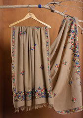 Pashmina Needle Work Shawl D#13 - Skin