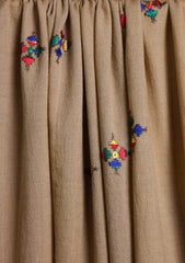 Pashmina Needle Work Shawl D#13 - Skin