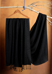 Pashmina Stone Work Shawl D#06 - Black