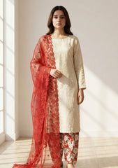 Lawn - Rubaaiyat - R Prints 26 - D#19 - Red