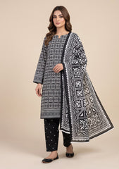 Winter - Rubaaiyat - Bana Dora Linen 26 - D#21 - Black & White