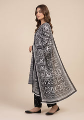 Winter - Rubaaiyat - Bana Dora Linen 26 - D#21 - Black & White