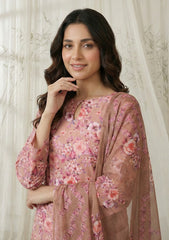 Lawn - Rubaaiyat - Digital Printed 26 - 2 By 2 - D#14 - T Pink
