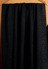 Pashmina Stone Work Shawl D#06 - Black