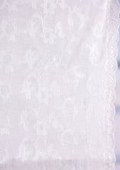 Embroidered Lawn Summer Shawl D#54 - White