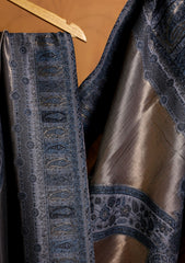 Pashmina Zari Jamawar Shawl D#17 - B Grey