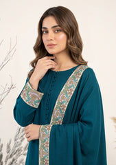 Winter - Riwaj - Pashmina Qalamkar Patch Work Suit - D#12 - D Ferozi