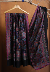 Pashmina Jamawar Shawl D#180 - Black