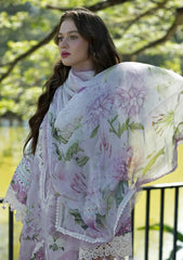 Lawn - Elaf Premium - Signature Embroidered Prints 26 - ESA#08A - JULIETTE
