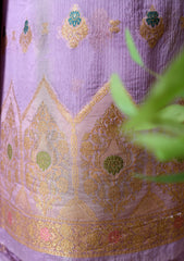 Formals - Fancy Closet - 2 pcs Suit - Chiffon Jamawar D#01 Purple