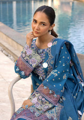 Lawn - Tessa - Luxury Lawn 25 - D#04 - Sapphire Dusk