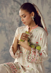Winter - Sahar - Fall Winter Unstitched - AW1-26-23 - Pastel Lattice