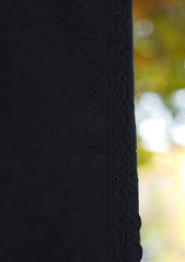 Lawn Emb Shawl D - 31 - Black