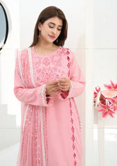 Lawn - Abeer Rasheed - Farzana - Luxury 25 - AR#11 - Pastel Pink