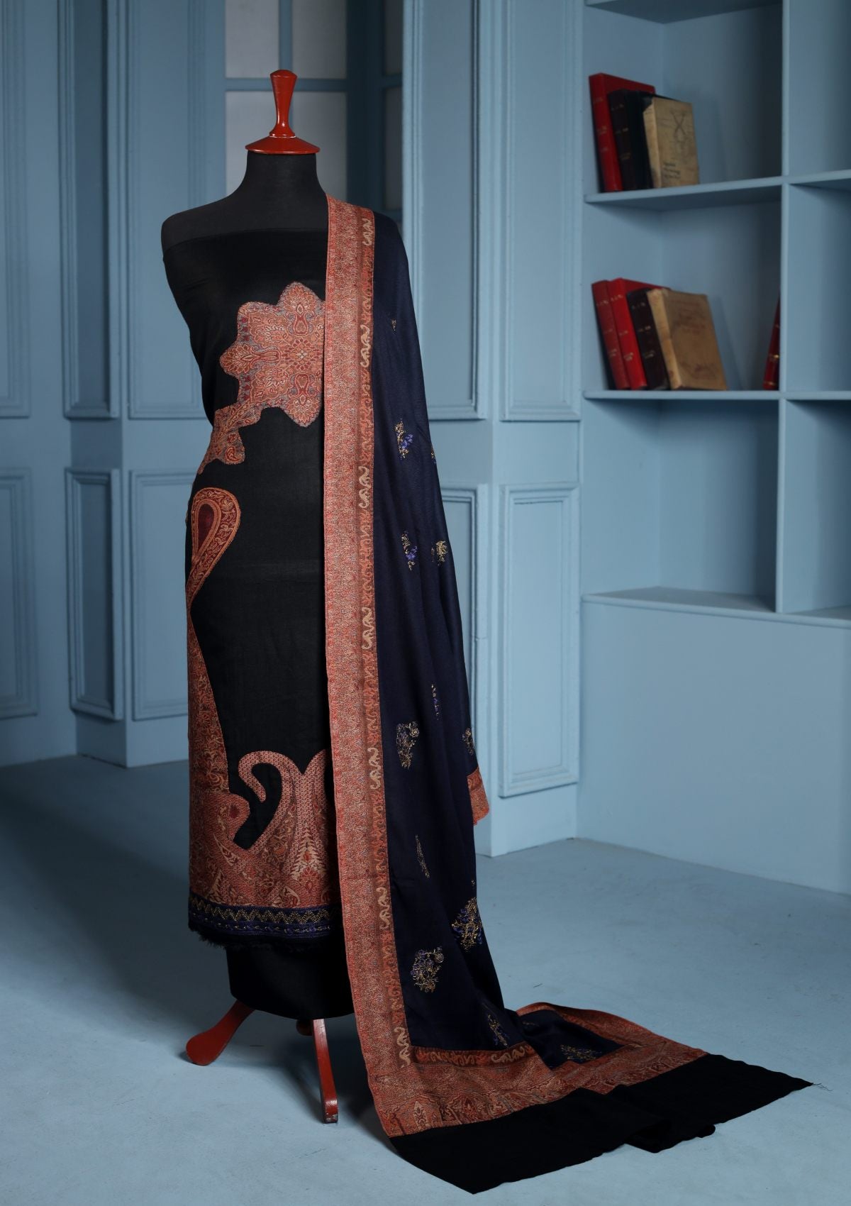 Winter Collection - Riwaj - Pashmina Jamawar Patch Work Suit - Volume II - D#01