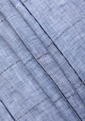 Italy Makh Albini Pure Linen Fabric - B Blue