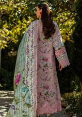 Lawn - Elaf Premium - Print Chikankari 25 - ELK-03B PRINCESS ROSE