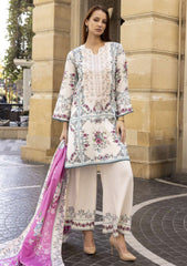 Winter - Meerak - Premium Embroidered Linen 25 - OLIVIA