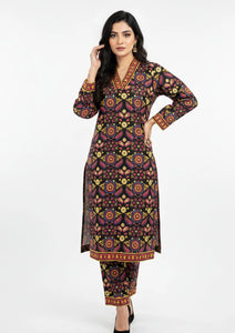 Pret - Peelu - Winter Bloom - Printed 26 - Modern Suzani