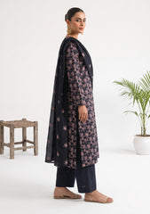 Winter - Rubaaiyat - Pashmina Embroidered 26 - D#07 - Black