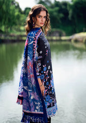 Lawn - Roheenaz - Garden Veil - Printed 25 - RGV#06-A - Blackberry Frost