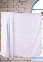 Embroidered Lawn Summer Shawl D#45 - White