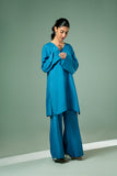 Pret Collection - Fozia Khalid - Basics Vol 3 - Cyan Blue Co-ord Set