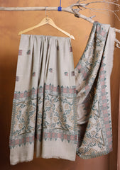 Pashmina Zari Jamawar Shawl D#231 - Skin