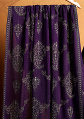 Karandi Embroidered Shawl D#02 - Purple