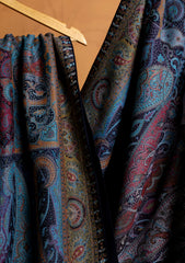 Pashmina Jamawar Shawl D#15 - Ferozi
