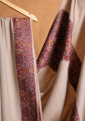 Pashmina Embroidered Border Shawl D#12 - Skin 1