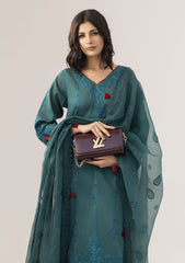 Lawn - Rayasha - Embroidered - RL#1304 - Turquoise charm